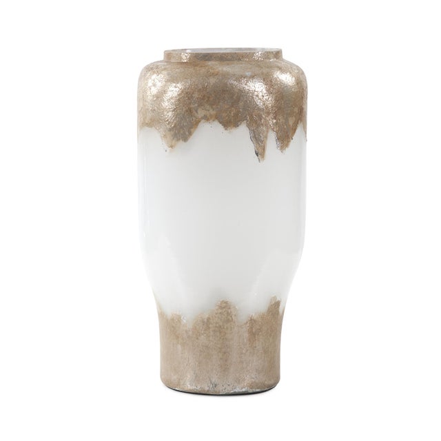 Kenneth Ludwig Chicago Midas Tall Glass Vase For Sale - Image 4 of 9