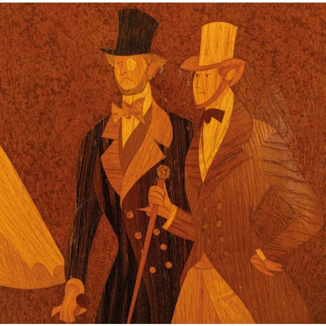 Wood Decorative Panel from Pietro Lingeri, 1940s For Sale - Image 7 of 18