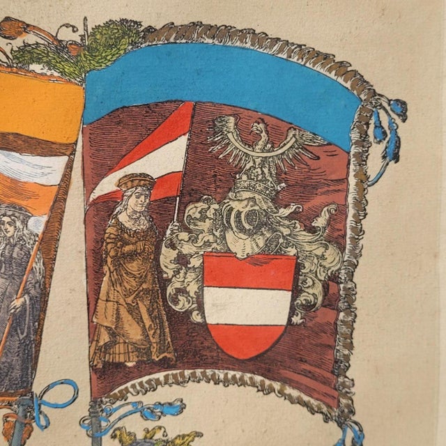 20th Century Triumph of Maximilian Colored Engravings, 1890s, Set of 4 For Sale - Image 6 of 18