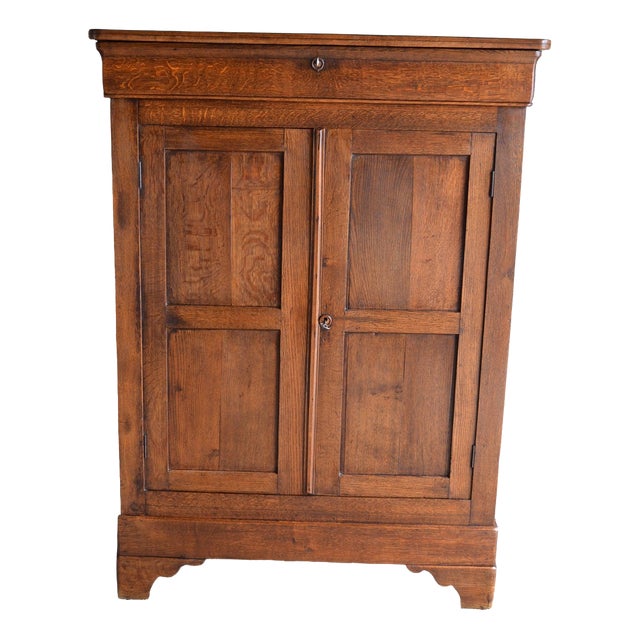Antique Oak Louis Philippe Girls Wardrobe For Sale