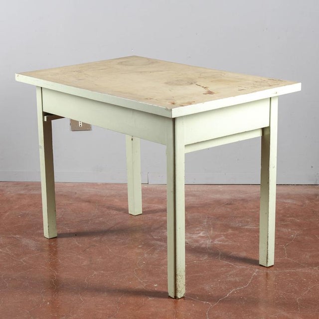 Wood Vintage Wooden Kitchen Table For Sale - Image 7 of 9