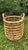 Wood Vintage Open Bamboo Basket With Handles For Sale - Image 7 of 11
