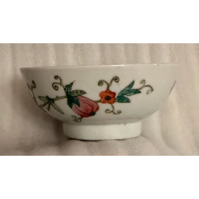 Chinese Antique Hand-Painted Chinese Porcelain Bowl From Qing Dynasty With Provenance For Sale - Image 3 of 11