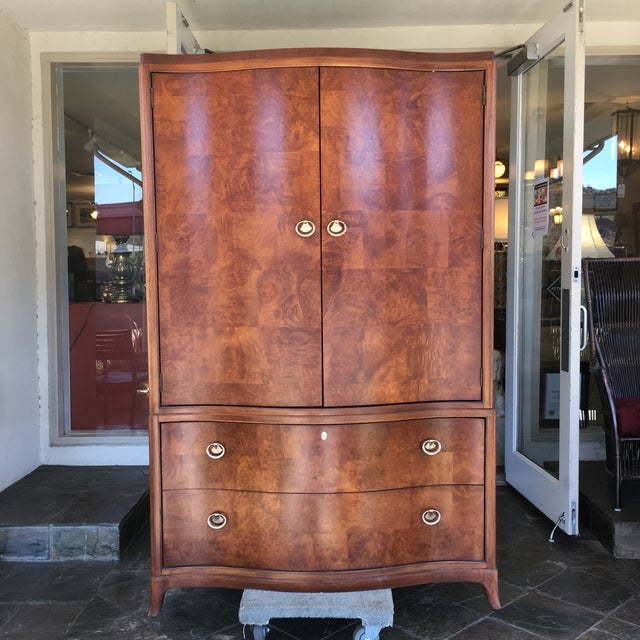 Thomasville Bogart Burlwood Armoire Chairish