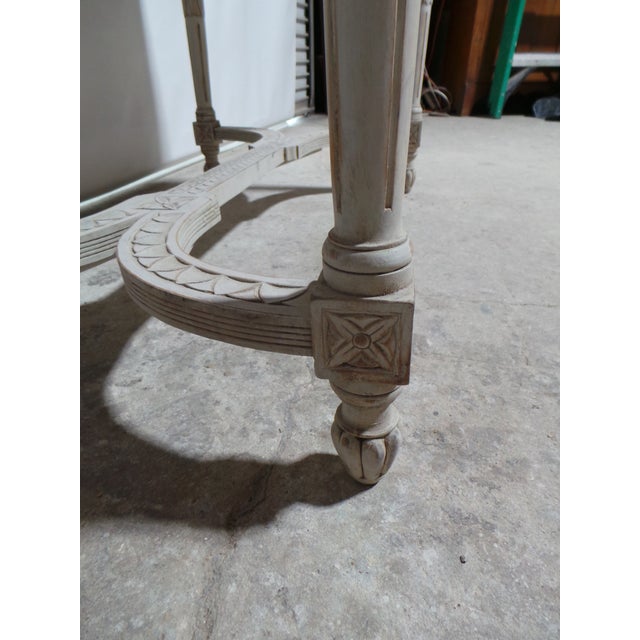 Swedish Gustavian Style Island Table For Sale - Image 11 of 12
