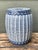 Early 21st Century Vintage Polka Dot Glazed Ceramic Low Stool For Sale - Image 5 of 12