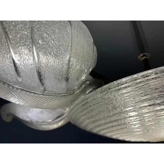 1940s Chandelier attributed to Venini, Murano, 1940s For Sale - Image 5 of 15