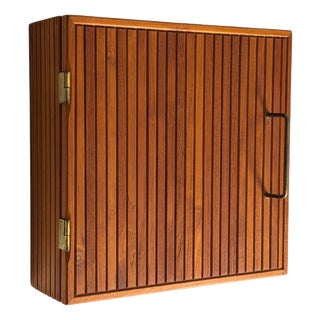 Trip Trap Wall Cabinet in Teak For Sale