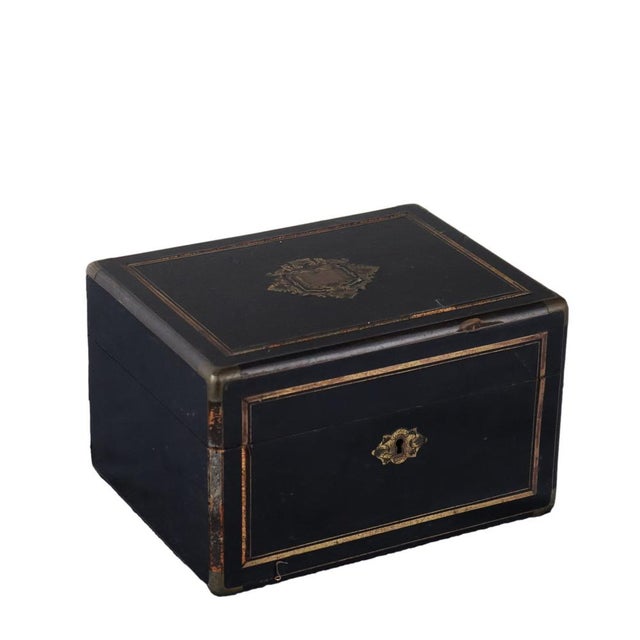 19th Century Sewing Box in Ebony Veneer For Sale - Image 15 of 15