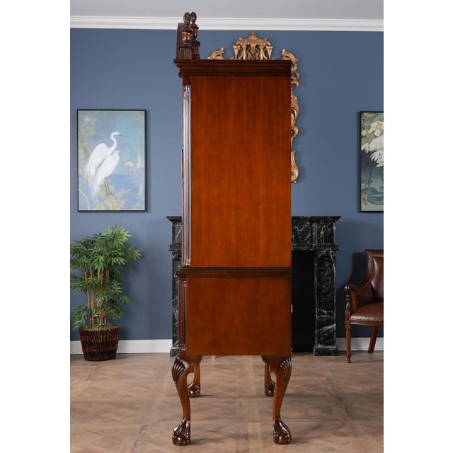 Brown Niagara Furniture Chippendale Mahogany High Chest For Sale - Image 8 of 12