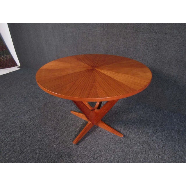 Mid-Century Modern Mid-Century Modern Circular Side Table For Sale - Image 3 of 7