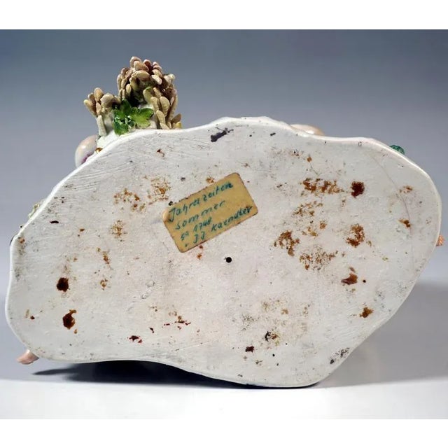 Blue Cupid Group by J.J. Kaendler for Meissen, 1760 For Sale - Image 8 of 9