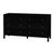 Black Mendel 60 in. W Rectangular Wood 6 Drawer Dresser, Black For Sale - Image 8 of 8