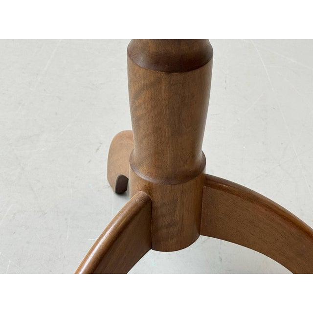 Height-Adjustable Piano Stool in Beech, 1920s For Sale - Image 4 of 18