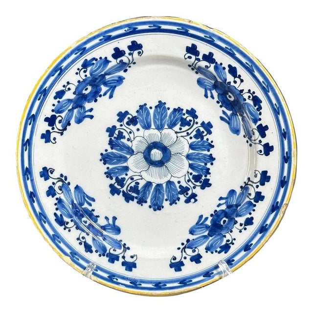 Dutch Delft Charger, 18th Century For Sale - Image 9 of 9