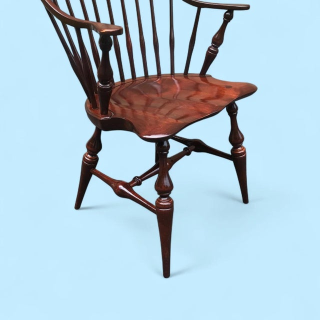 Set of 6 Er Buck Maple Dining Chairs For Sale - Image 4 of 8