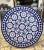 Round Blue Mosaic Table With Moroccan Decor Art For Sale - Image 4 of 7