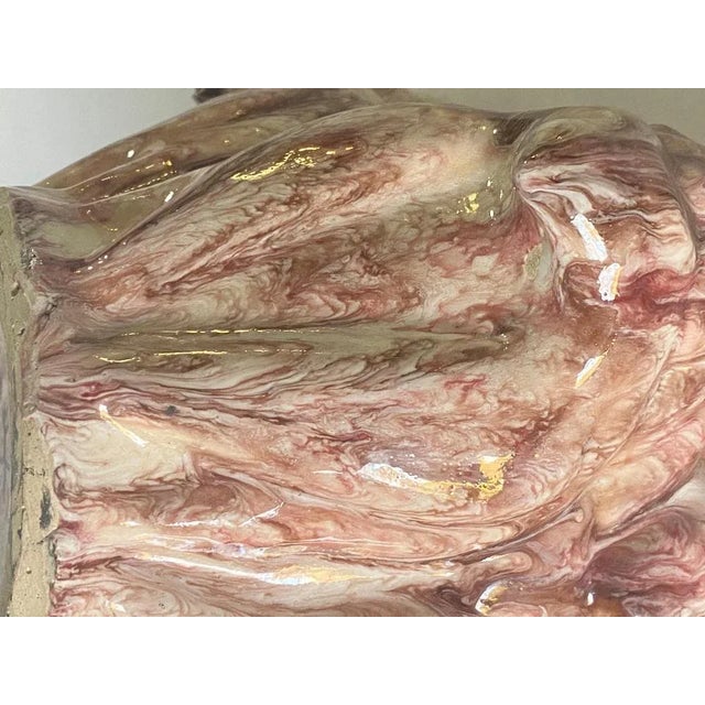 Hollywood Regency Vide Poche Pink color Ceramic Ashtray, Italy, 1960s For Sale - Image 6 of 9