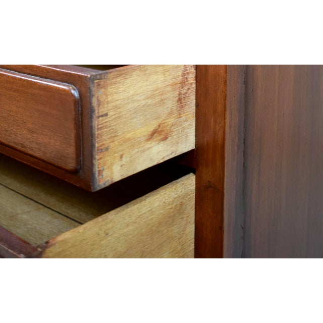 Early 20th Century Solid Mahogany Chippendale Dresser With Five Drawers For Sale - Image 11 of 12