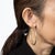 Contemporary David Yurman Large 1ct Diamond Hoop Earrings Inside Out 18k Yellow Gold Estate, A Pair For Sale - Image 3 of 3