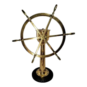 Ships Wheel on Pedestal by American Engineering Company