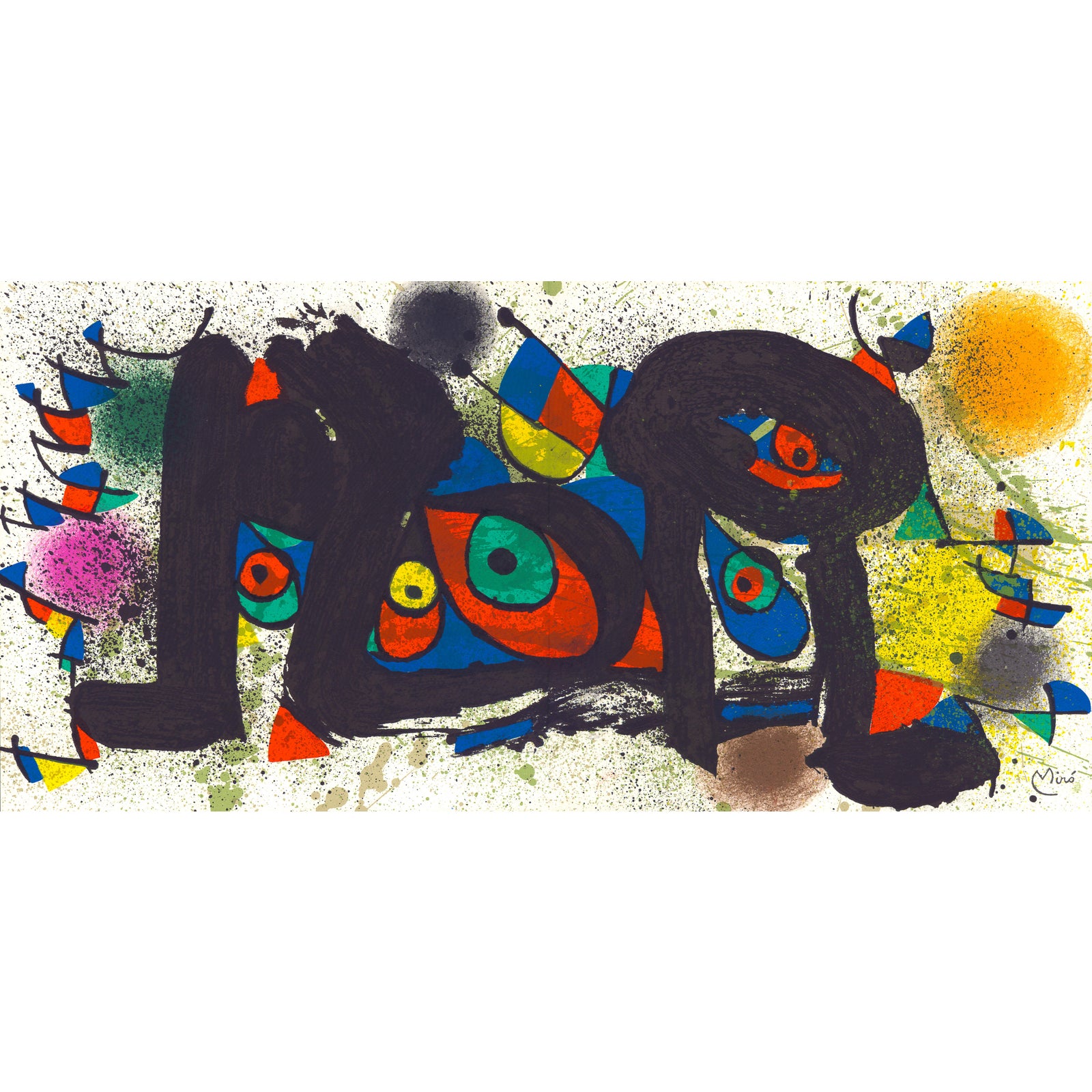Original 1973 Lithograph by Joan Miro 