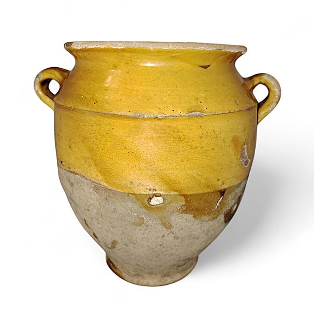 A glazed earthenware fat or confit pot – formerly used to preserve meat in pork or duck fat. Made in the 19th century,...