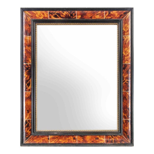 Vintage Art Deco Wall Mirror, Italy, 1940s For Sale