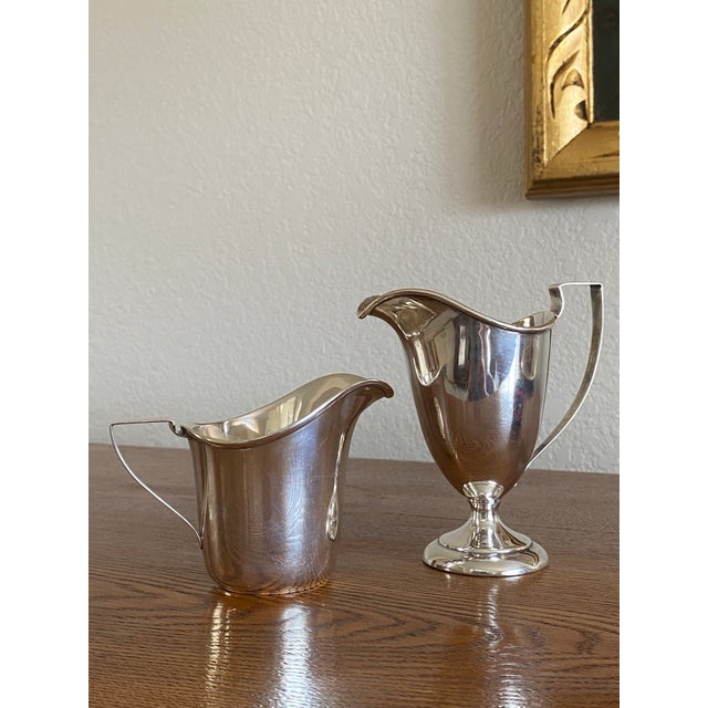 Neoclassical Sterling Siver Creamers, Set of 2 For Sale - Image 4 of 12