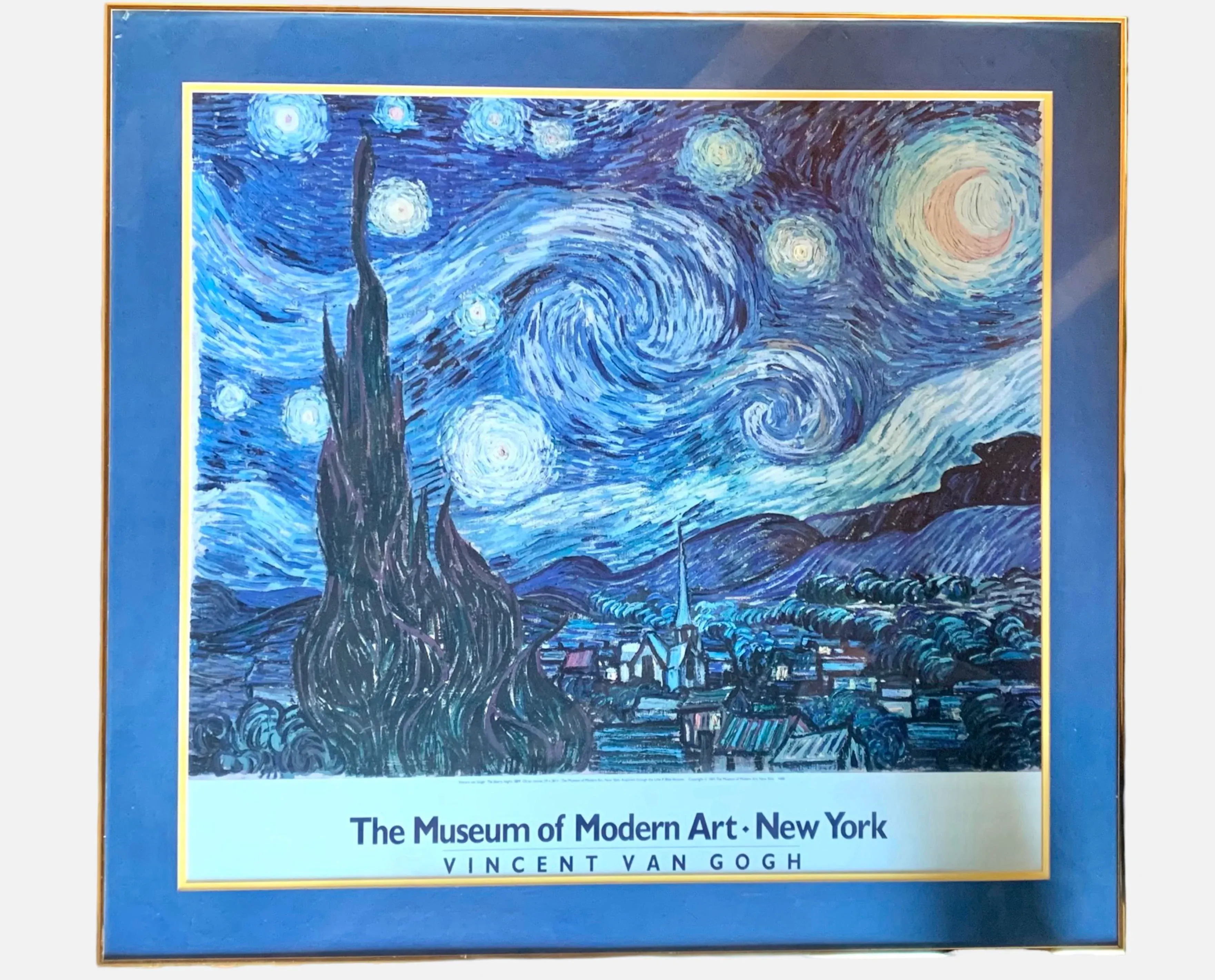 Rare Moma Vincent Van Gogh 1085 Exhibition Poster - Double Matted