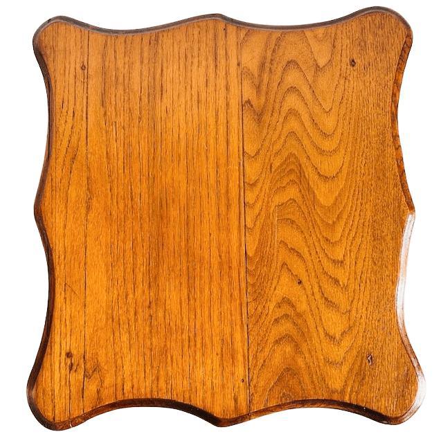 Tall Art Nouveau Plant Table in Oak, 1920s For Sale - Image 6 of 7