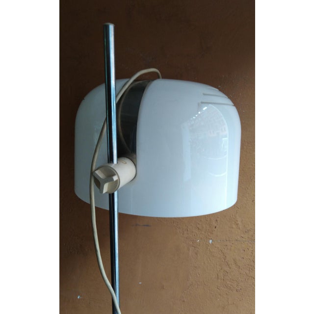 Chrome and Acrylic Floor Lamp by Luigi Massoni for Guzzini, Italy, 1960s For Sale - Image 6 of 10