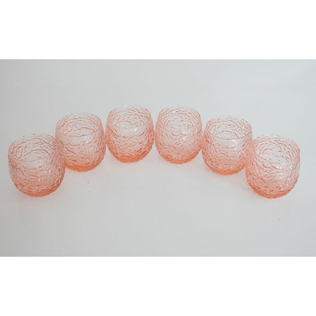 Pink Modern Glasses by Mariana Iskra for Ribes Studio, Set of 6 For Sale - Image 8 of 9
