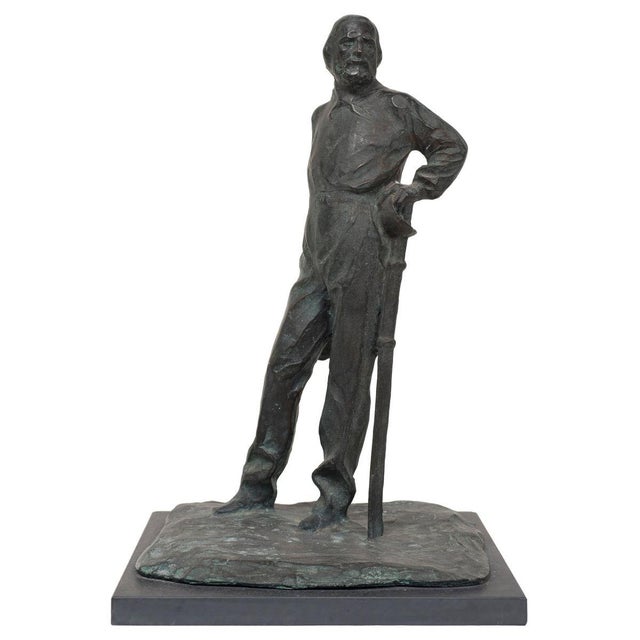19th Century Bronze Sculpture of Giuseppe Garibaldi For Sale - Image 5 of 5