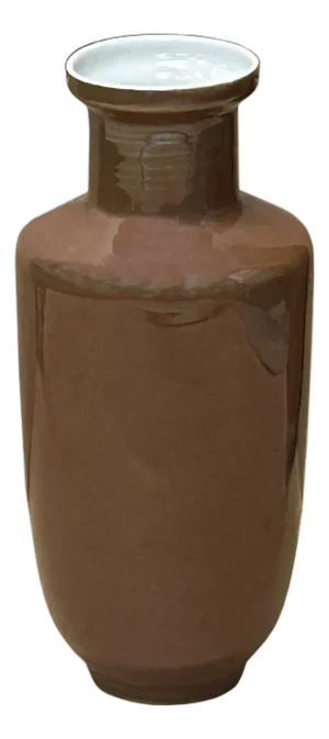 6.25" Chinese Clay Ceramic Coffee Brown Vessel Small Vase