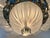 1990s Myran Allan Luxury Lighting Vintage Italian Satin Glass and Silver Semi Flush Mount/Chandelier For Sale - Image 5 of 6