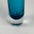 Glass Vintage Post Modern Towering Art Glass Vase in Aqua Blue Color For Sale - Image 7 of 7