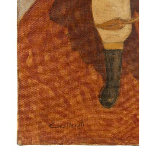 Modern Alberto Gallerati, San Daniele, Oil Painting on Canvas, 1970s For Sale - Image 3 of 5