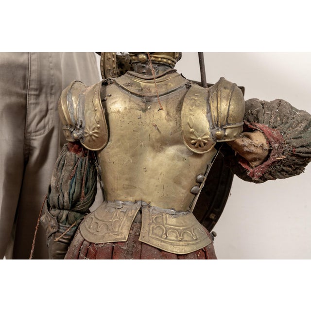 Early 19th Century Italian Knight in Armor Form Marionette For Sale - Image 11 of 15