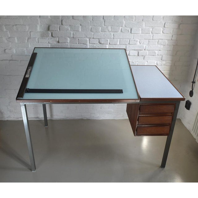 Architect's Desk in Teak, 1950s For Sale - Image 17 of 18