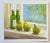 Original Watercolor painting on paper of “Tiny Bottles and Pears” . I picked these pears from a century old pear tree in...