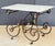French Baker's Patisserie Table With Marble Top and Wrought Iron Base For Sale In Austin - Image 6 of 8