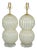 Murano Glass Sphere Lamps White Gold For Sale - Image 10 of 10
