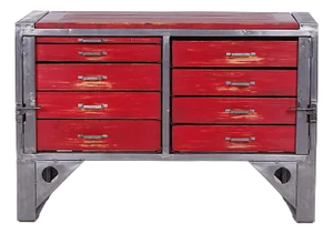 Czech Wood and Metal Workbench, 1940s