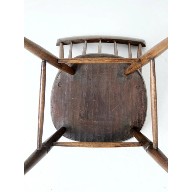 Antique Primitive Farmhouse Chair For Sale - Image 10 of 10