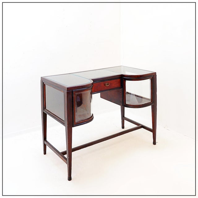 Art Deco Console Table with Curved Display Cases For Sale - Image 15 of 15