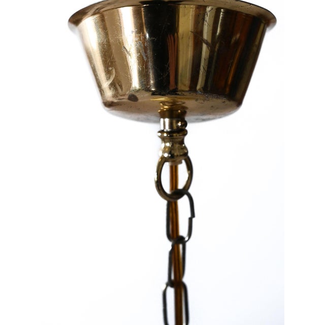 1960s Vintage Scandinavian Brass Pendant, 1960s For Sale - Image 5 of 7