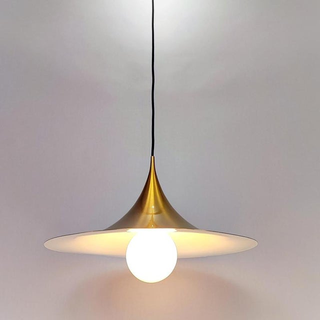 Semi Brass Pendant Light from Fog and Mørup, 1960 For Sale - Image 9 of 9