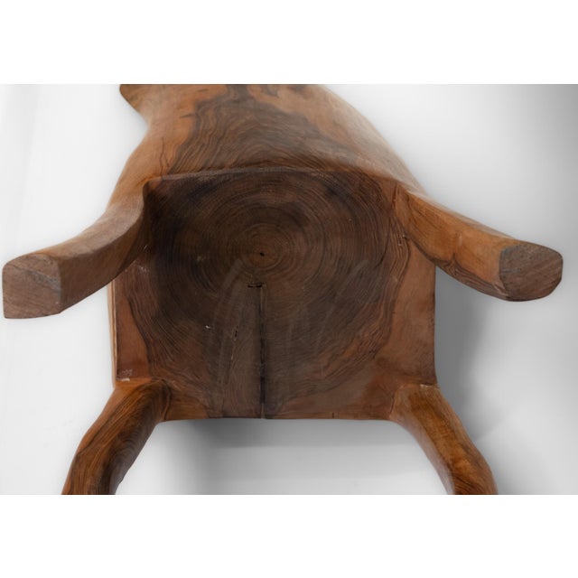 Organic Wabi Sabi Sculptural Walnut Side Chair from Pierre Decorse For Sale - Image 12 of 13