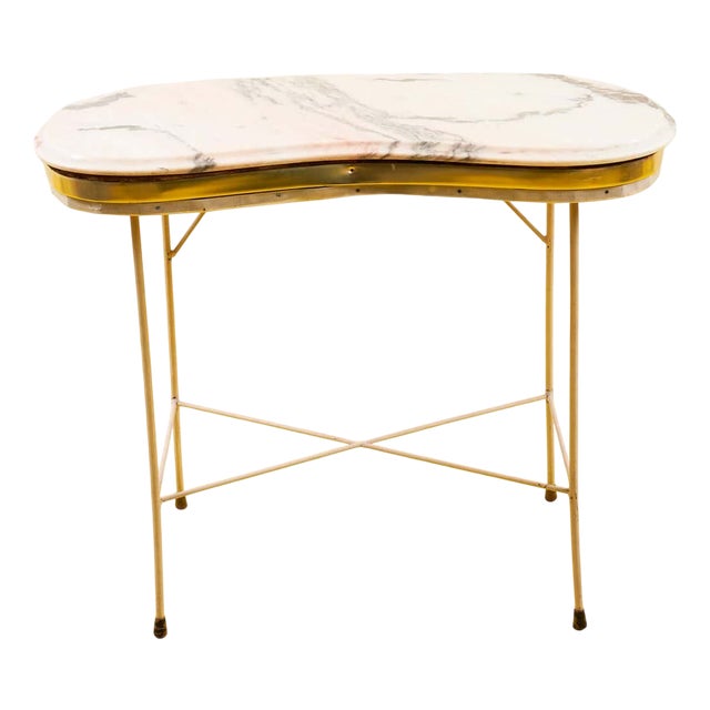 Bean-Shaped Console Table, 1960s For Sale